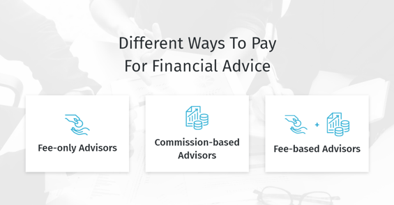 different ways to pay for financial advice
