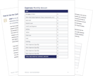 Cash Flow worksheet pages graphic